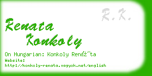 renata konkoly business card